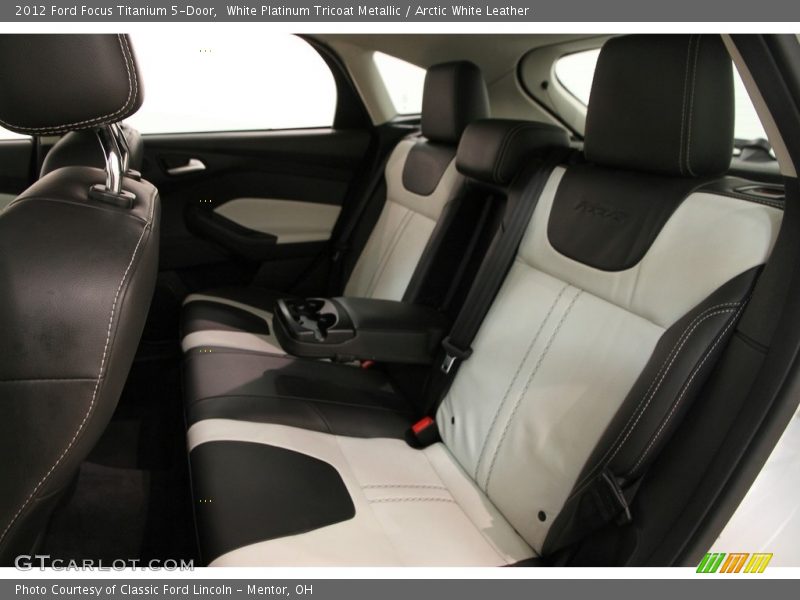 White Platinum Tricoat Metallic / Arctic White Leather 2012 Ford Focus Titanium 5-Door