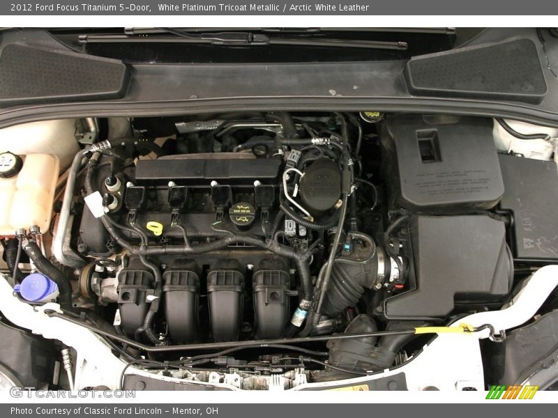 White Platinum Tricoat Metallic / Arctic White Leather 2012 Ford Focus Titanium 5-Door