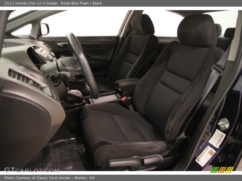 Royal Blue Pearl / Black 2011 Honda Civic LX-S Sedan
