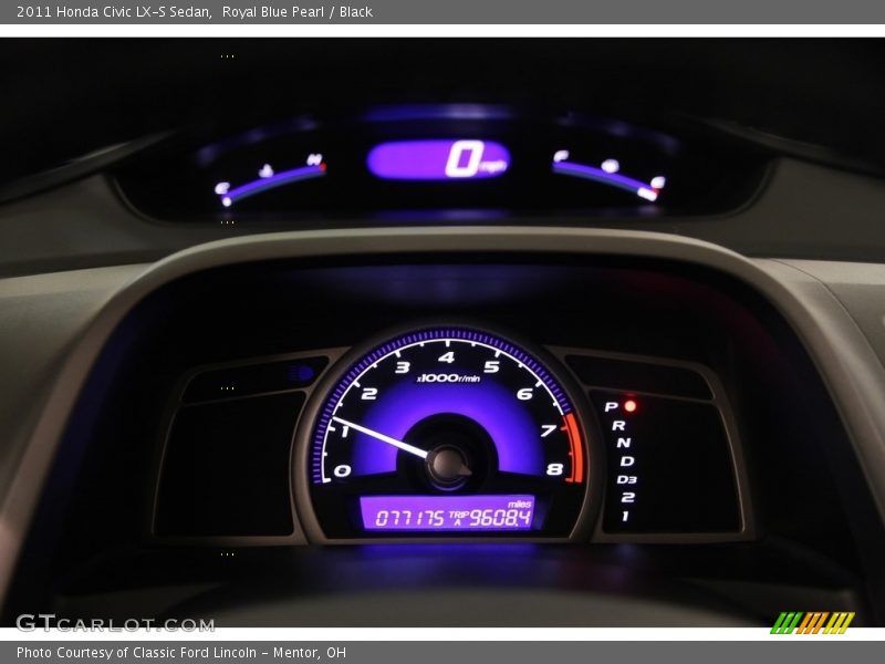 Royal Blue Pearl / Black 2011 Honda Civic LX-S Sedan