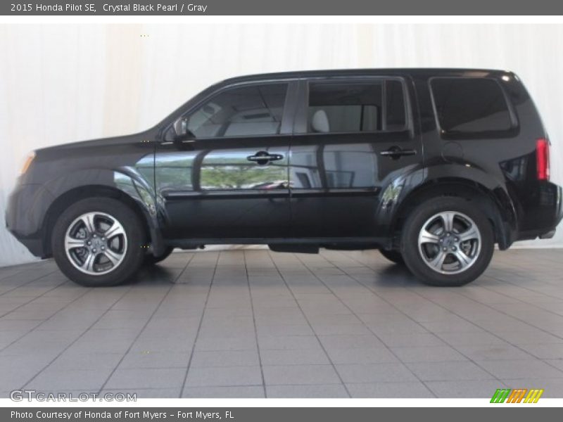 Crystal Black Pearl / Gray 2015 Honda Pilot SE