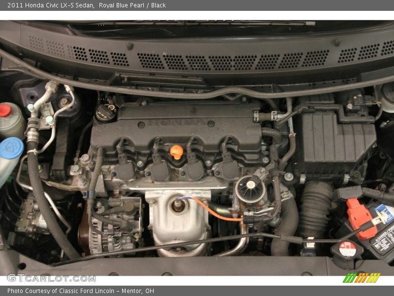 Royal Blue Pearl / Black 2011 Honda Civic LX-S Sedan