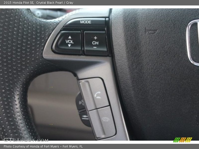 Crystal Black Pearl / Gray 2015 Honda Pilot SE