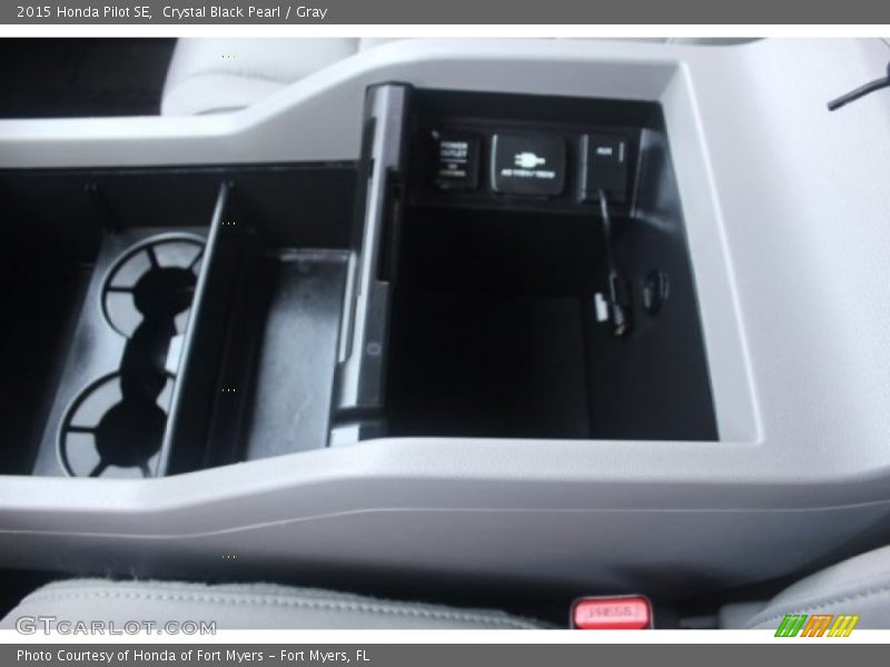 Crystal Black Pearl / Gray 2015 Honda Pilot SE