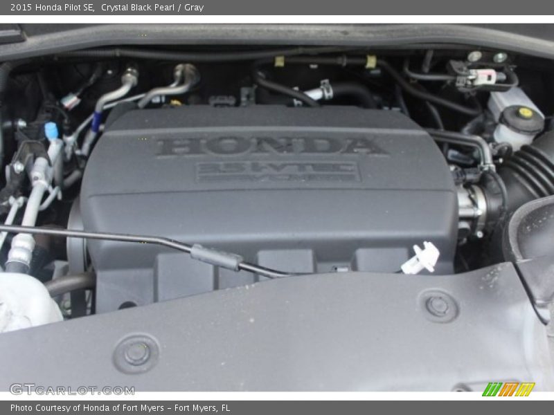 Crystal Black Pearl / Gray 2015 Honda Pilot SE
