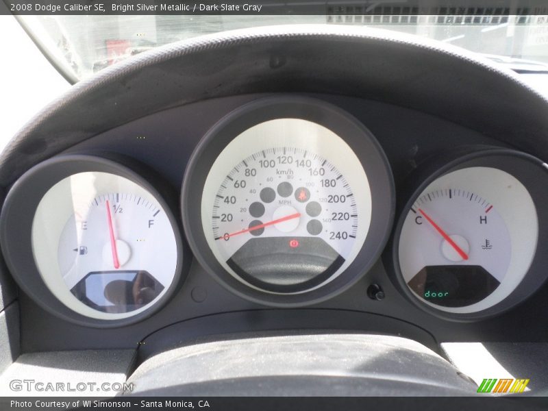 Bright Silver Metallic / Dark Slate Gray 2008 Dodge Caliber SE