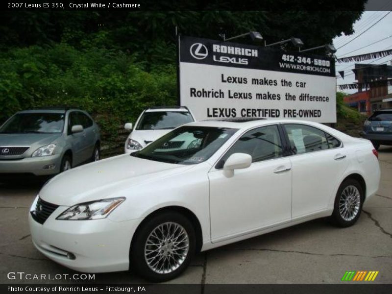 Crystal White / Cashmere 2007 Lexus ES 350