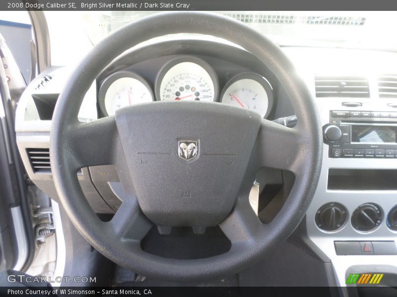 Bright Silver Metallic / Dark Slate Gray 2008 Dodge Caliber SE