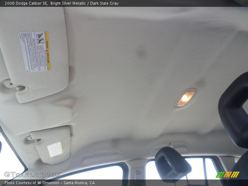 Bright Silver Metallic / Dark Slate Gray 2008 Dodge Caliber SE