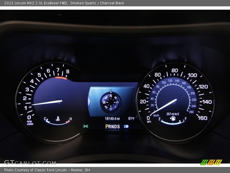 Smoked Quartz / Charcoal Black 2013 Lincoln MKZ 2.0L EcoBoost FWD