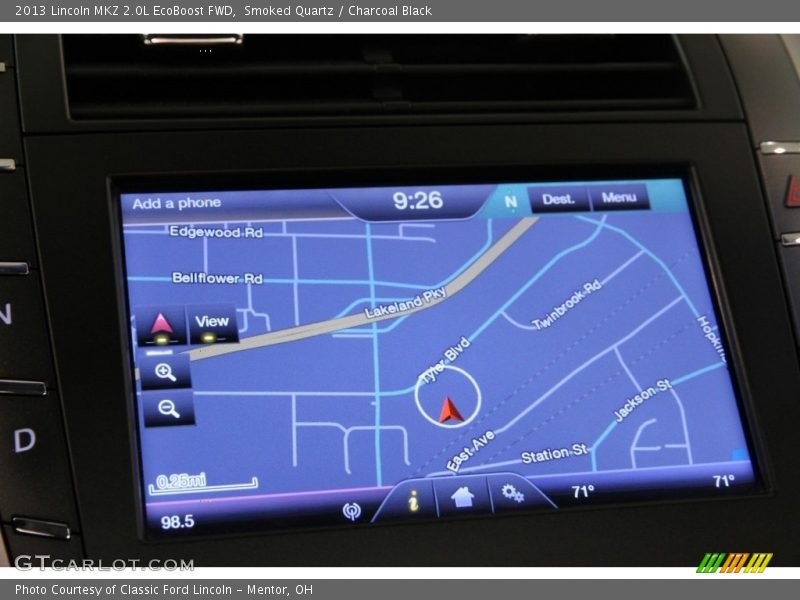 Smoked Quartz / Charcoal Black 2013 Lincoln MKZ 2.0L EcoBoost FWD