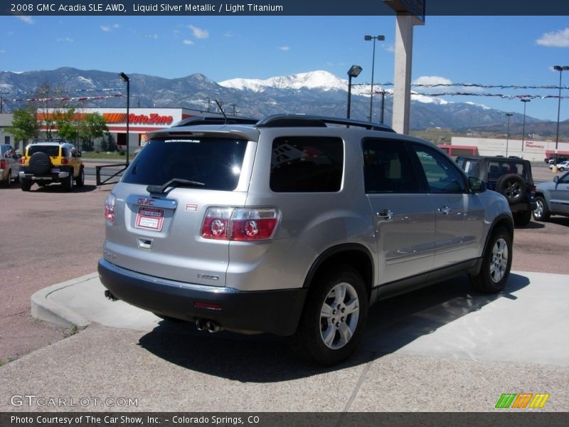 Liquid Silver Metallic / Light Titanium 2008 GMC Acadia SLE AWD