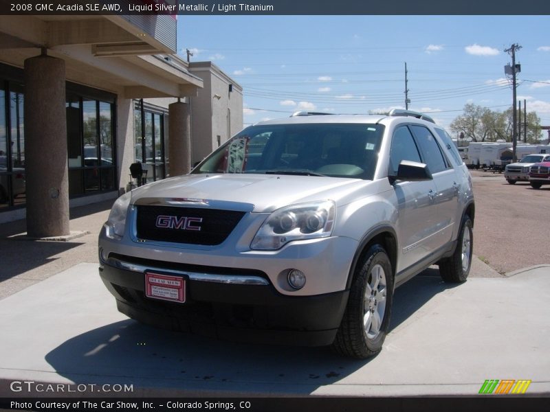 Liquid Silver Metallic / Light Titanium 2008 GMC Acadia SLE AWD