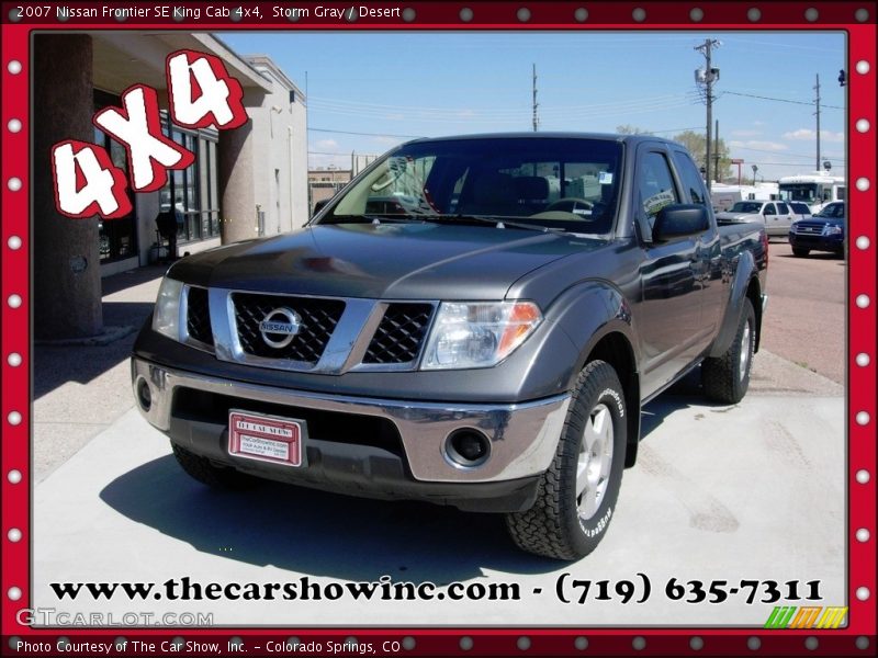 Storm Gray / Desert 2007 Nissan Frontier SE King Cab 4x4