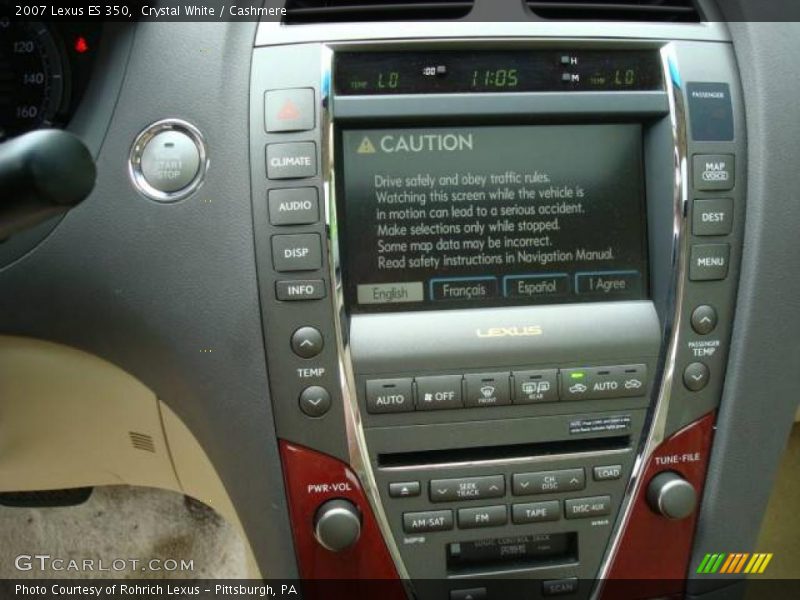 Crystal White / Cashmere 2007 Lexus ES 350