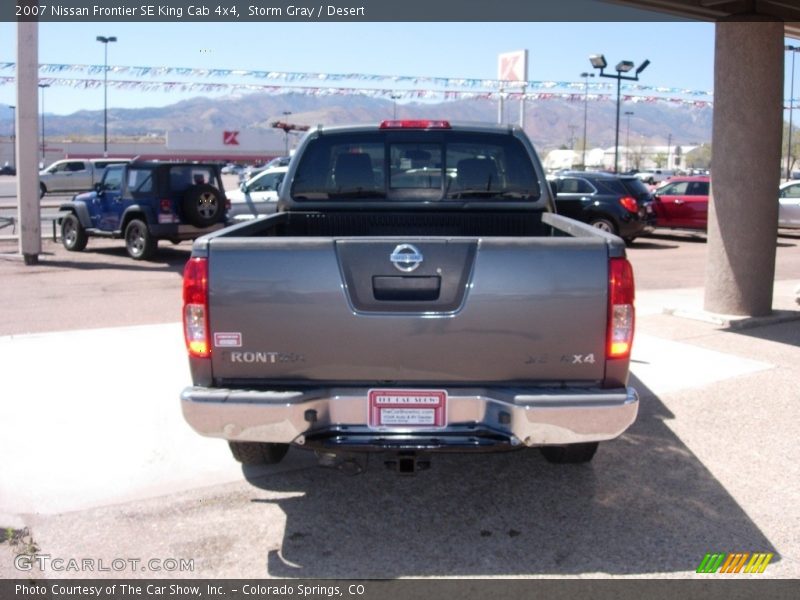 Storm Gray / Desert 2007 Nissan Frontier SE King Cab 4x4