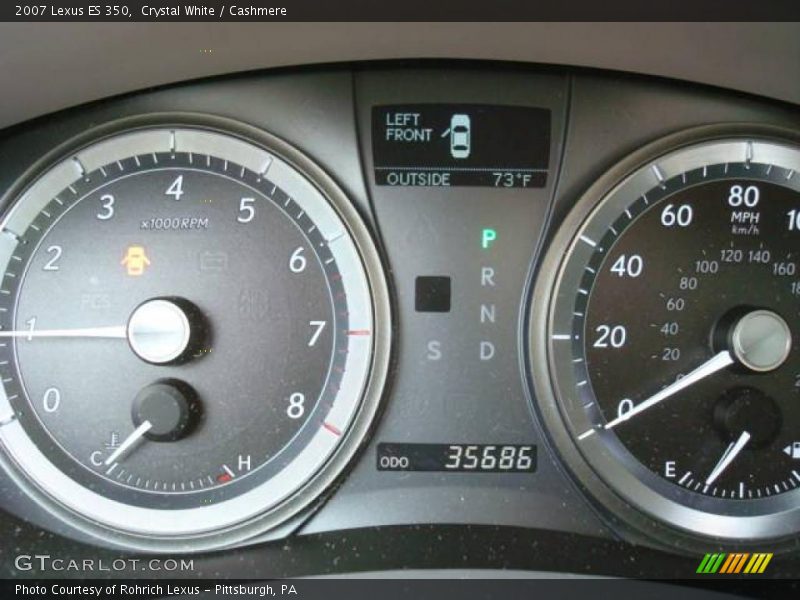 Crystal White / Cashmere 2007 Lexus ES 350