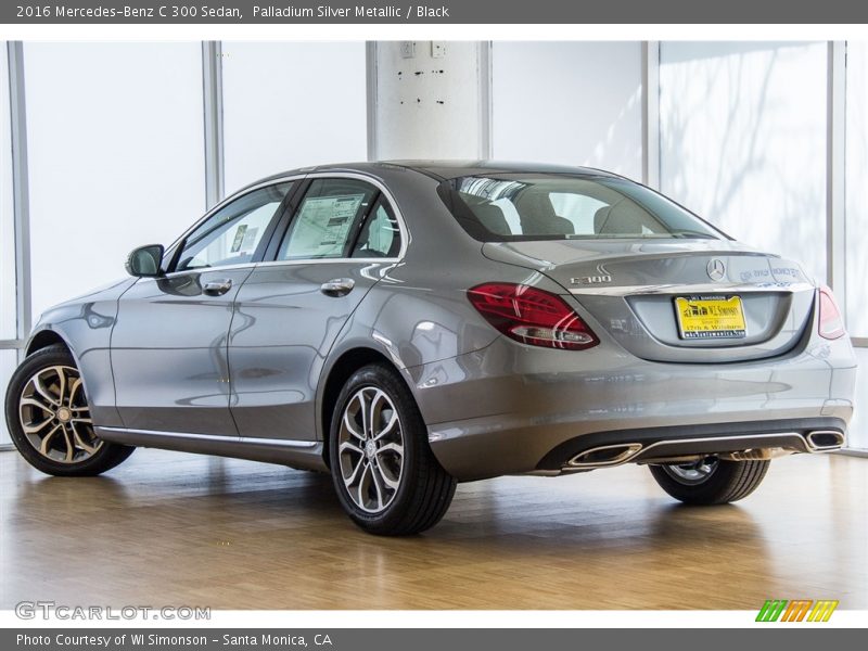 Palladium Silver Metallic / Black 2016 Mercedes-Benz C 300 Sedan