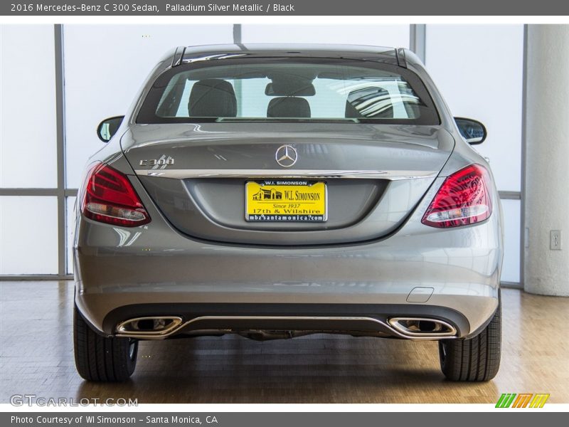 Palladium Silver Metallic / Black 2016 Mercedes-Benz C 300 Sedan