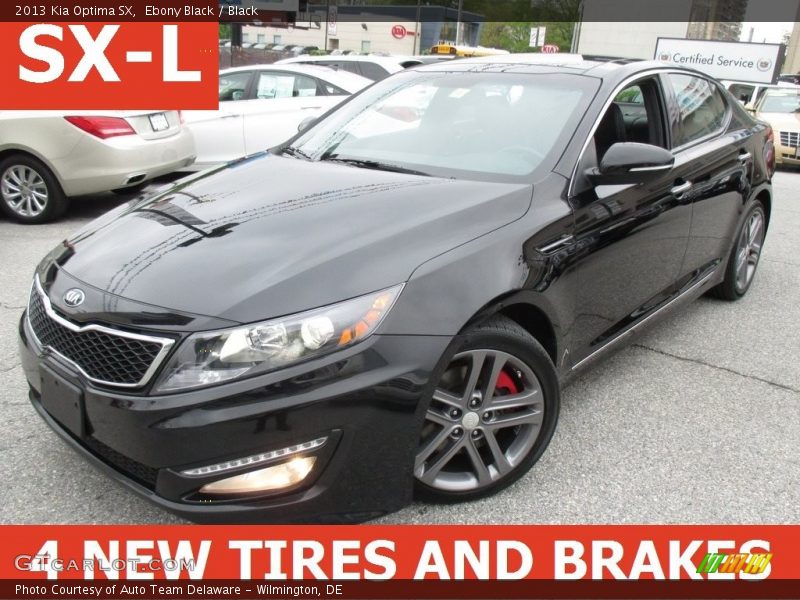 Ebony Black / Black 2013 Kia Optima SX