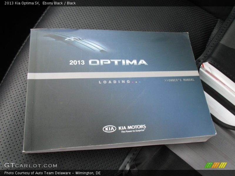 Ebony Black / Black 2013 Kia Optima SX