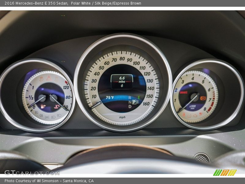 Polar White / Silk Beige/Espresso Brown 2016 Mercedes-Benz E 350 Sedan