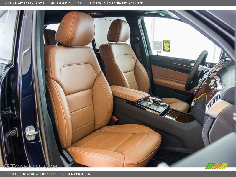 Lunar Blue Metallic / Saddle Brown/Black 2016 Mercedes-Benz GLE 400 4Matic