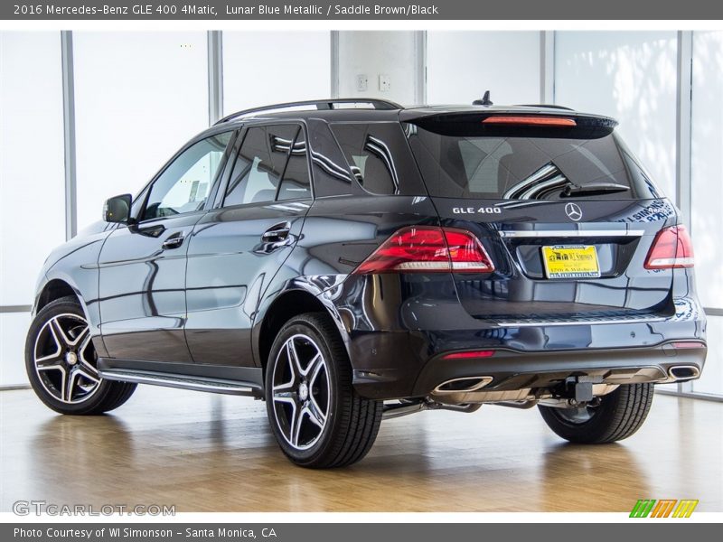 Lunar Blue Metallic / Saddle Brown/Black 2016 Mercedes-Benz GLE 400 4Matic