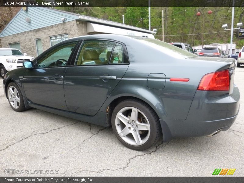 Deep Green Pearl / Camel 2004 Acura TL 3.2