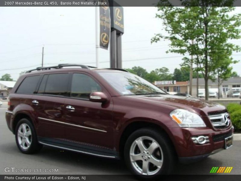 Barolo Red Metallic / Black 2007 Mercedes-Benz GL 450
