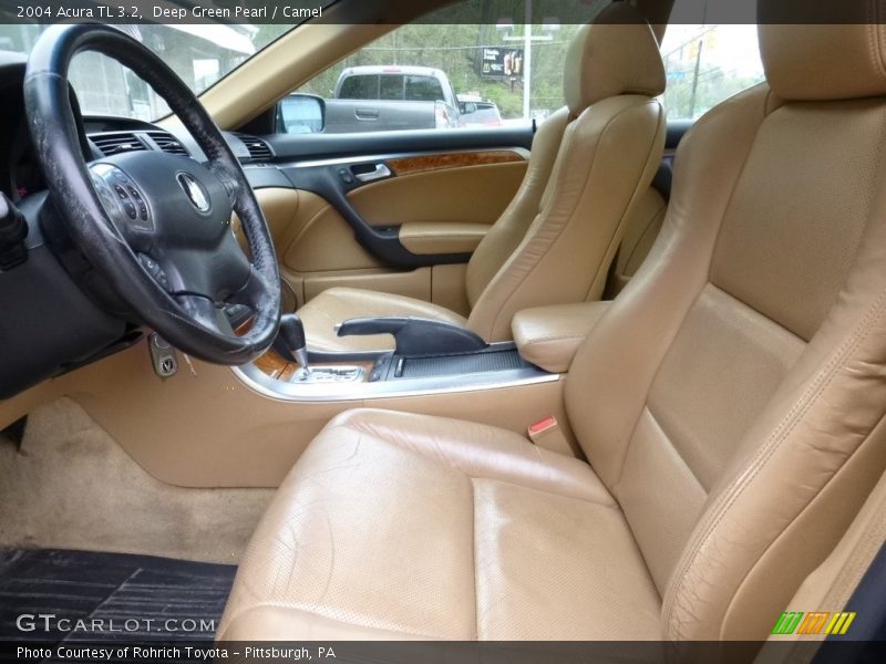 Deep Green Pearl / Camel 2004 Acura TL 3.2