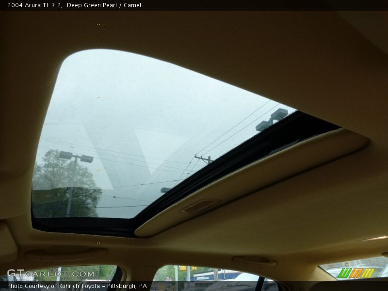 Deep Green Pearl / Camel 2004 Acura TL 3.2