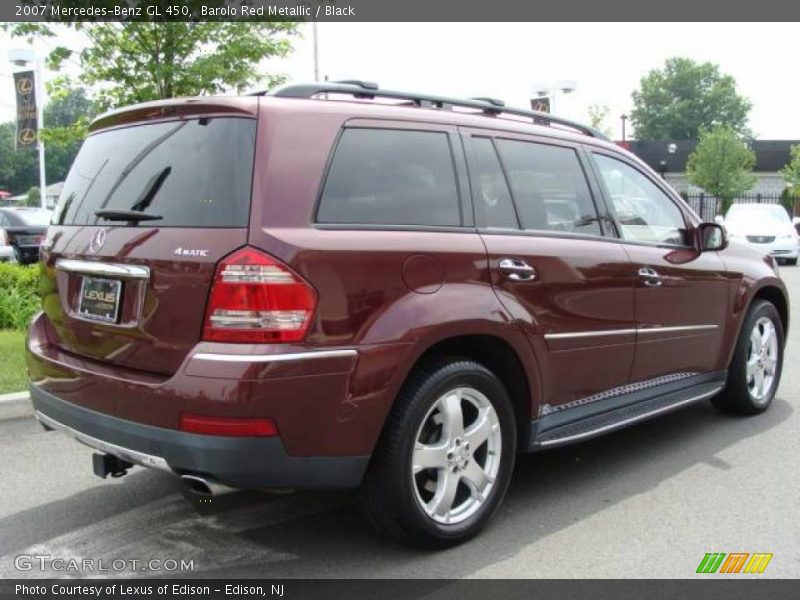 Barolo Red Metallic / Black 2007 Mercedes-Benz GL 450