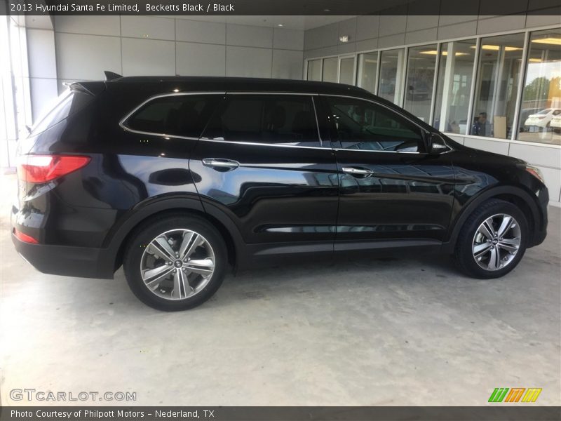 Becketts Black / Black 2013 Hyundai Santa Fe Limited
