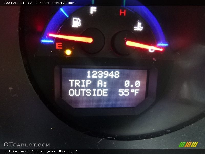 Deep Green Pearl / Camel 2004 Acura TL 3.2