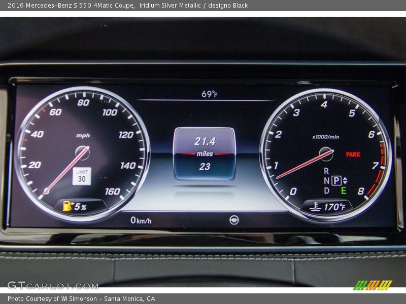  2016 S 550 4Matic Coupe 550 4Matic Coupe Gauges