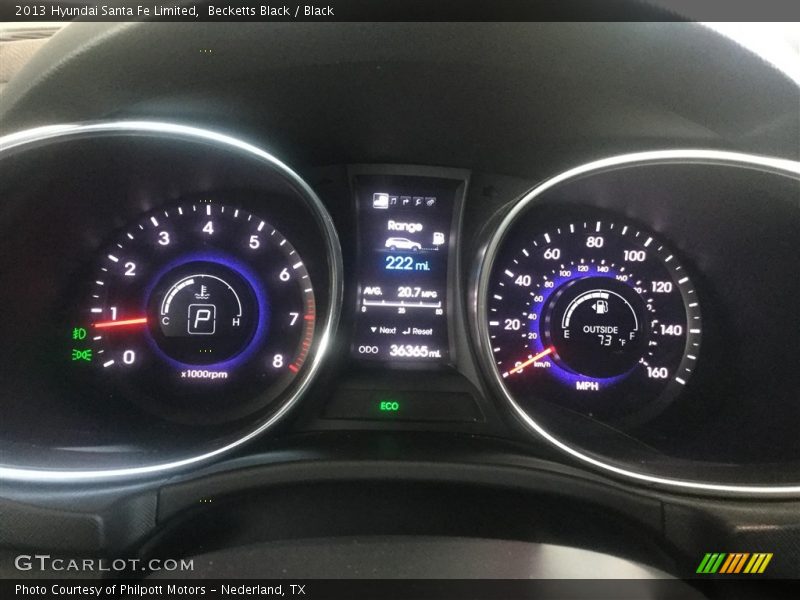 Becketts Black / Black 2013 Hyundai Santa Fe Limited