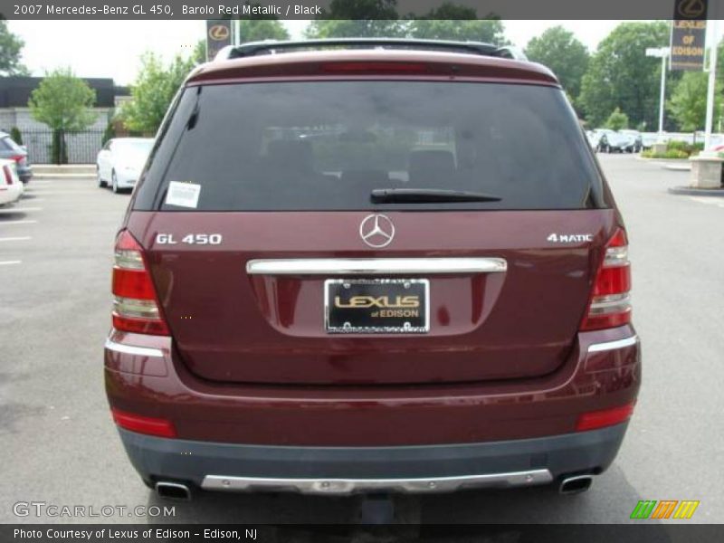Barolo Red Metallic / Black 2007 Mercedes-Benz GL 450