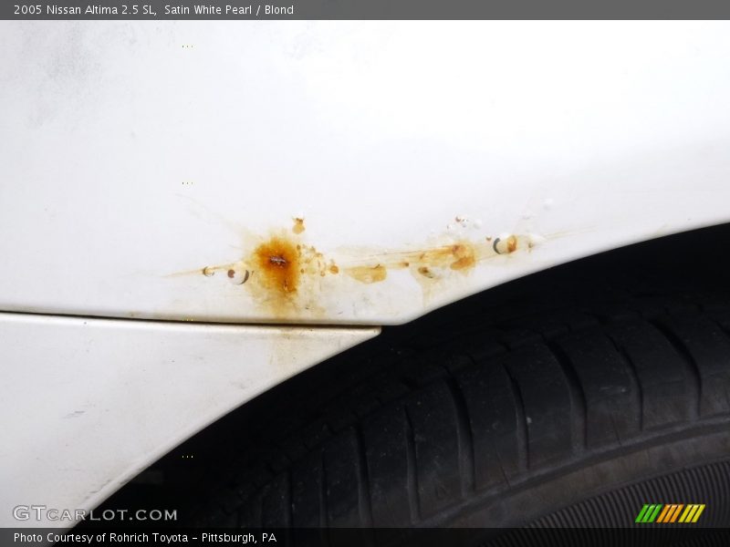 Satin White Pearl / Blond 2005 Nissan Altima 2.5 SL