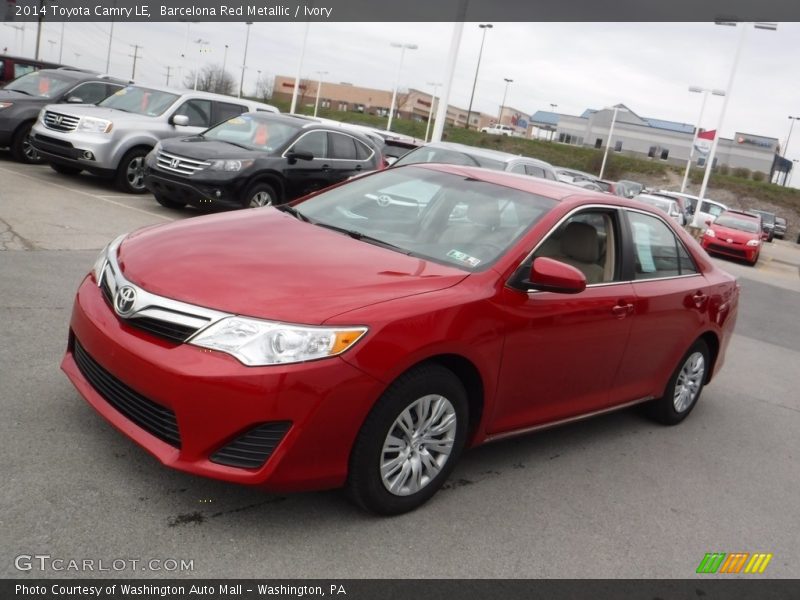 Barcelona Red Metallic / Ivory 2014 Toyota Camry LE