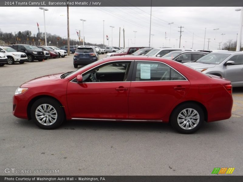 Barcelona Red Metallic / Ivory 2014 Toyota Camry LE