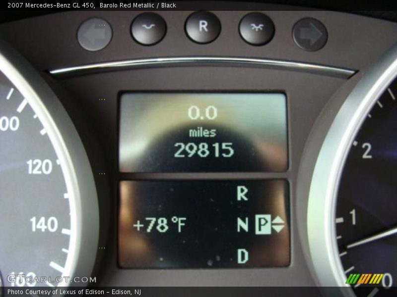 Barolo Red Metallic / Black 2007 Mercedes-Benz GL 450