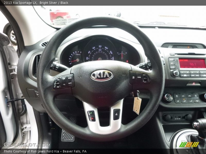 Bright Silver / Black 2013 Kia Sportage LX