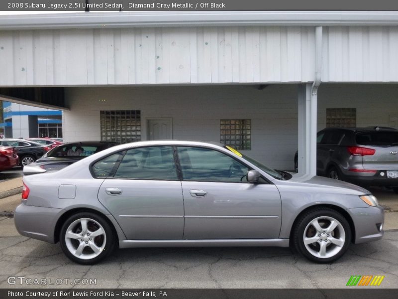 Diamond Gray Metallic / Off Black 2008 Subaru Legacy 2.5i Limited Sedan