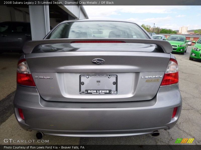 Diamond Gray Metallic / Off Black 2008 Subaru Legacy 2.5i Limited Sedan