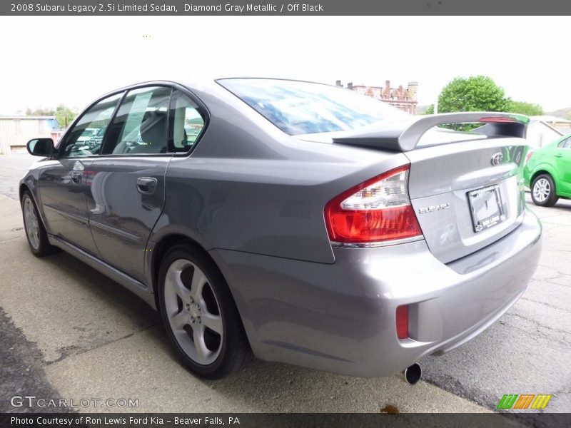 Diamond Gray Metallic / Off Black 2008 Subaru Legacy 2.5i Limited Sedan