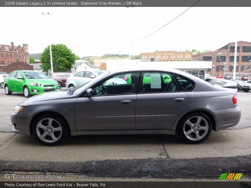 Diamond Gray Metallic / Off Black 2008 Subaru Legacy 2.5i Limited Sedan