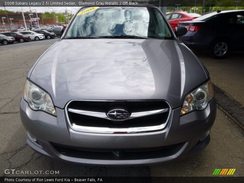 Diamond Gray Metallic / Off Black 2008 Subaru Legacy 2.5i Limited Sedan
