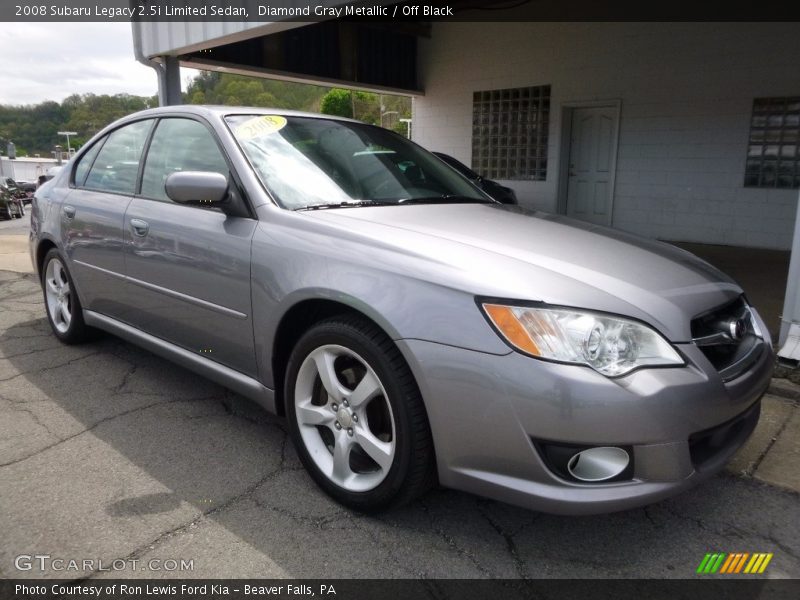 Diamond Gray Metallic / Off Black 2008 Subaru Legacy 2.5i Limited Sedan