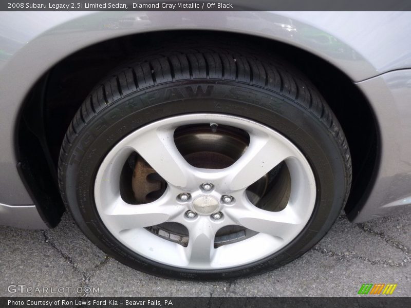 Diamond Gray Metallic / Off Black 2008 Subaru Legacy 2.5i Limited Sedan